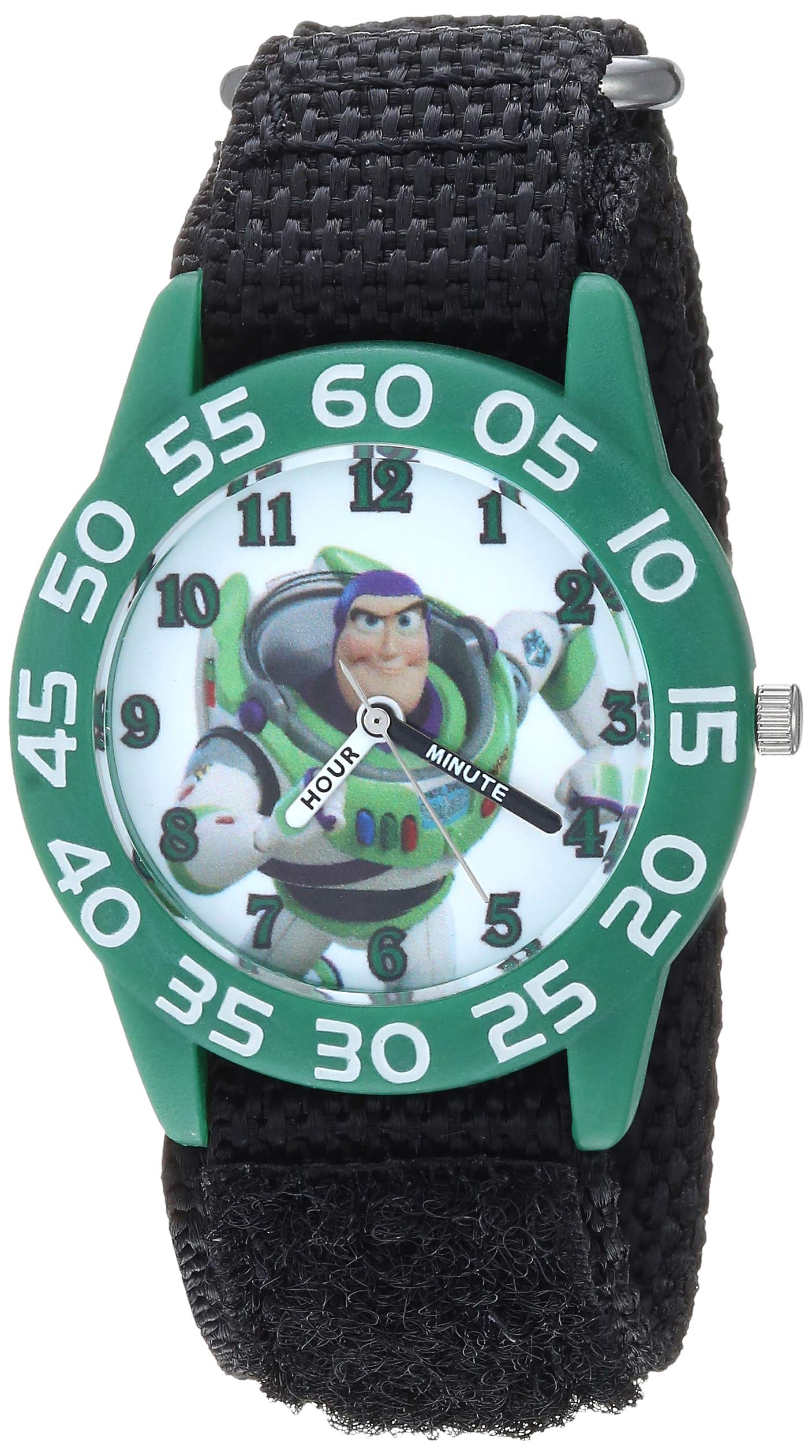 Disney Toy Story Kids' Plastic Time Teacher Analog Quartz Nylon Strap Watch