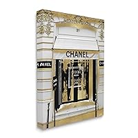 Stupell Industries Exquisite Fashion Storefront Glam French Architecture, Gallery Wrapped Canvas, 16 x 20
