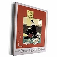 3dRose Vintage The New Woman From the Comedy Theatre... - Museum Grade Canvas Wrap (cw_149348_1)