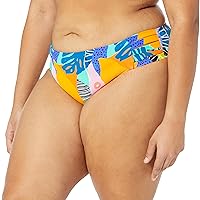 Body Glove Women's Retro Plus High Waist Bikini Bottom Swimsuit, Available in Sizes 1x,2X,3X