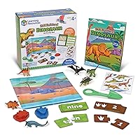 Learning Resources Skill Builders! Dinosaur Activity Set,22 Pieces, Ages 4+, Preschool Learning Activities, Preschool Science, Preschool Activity Book,Dinosaur Toys, Dino Toys