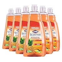 Clorox Scentiva Dish Soap | Great Smelling Dishwashing Liquid Cuts Through Tough Grease Fast | Quick Rinsing Formula for a Powerful Clean You Can Trust, Hawaiian Sunshine, 26 Oz (6 Pack)