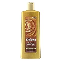 Caress Exfoliating Body Wash for Everyday Use Shea Butter & Brown Sugar 18 oz