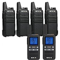 Retevis RT22 Small Walkie Talkies (4 Pack) Bundle with RB67 Mini Walkie Talkies for Adults (2 Pack),Rugged Two Way Radio for School Church Restaurant Commercial Pet Care Cruises Hiking