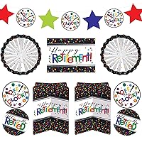Officially Retired Room Decorating Kit Set - Vibrant Design - Perfect for Retirement Parties & Memorable Events