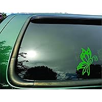 Butterfly Ribbon Green Liver Cancer - Die Cut Vinyl Window Decal/sticker for Car or Truck 5