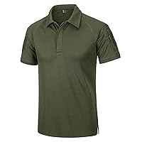 Short Sleeve Summer Casual Polo T-Shirts for Men, Button Down T-Shirts, Fishing T-Shirt Pullover, Breathable, Formal