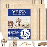 18 Pack Basswood Sheets 12