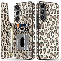 LETO for Samsung Galaxy S24 Case Wallet - Flip Folio Leather Cover - Fashionable Flower Designs - Card Slots, Kickstand - Protective Phone Case for Women and Girls - 6.2
