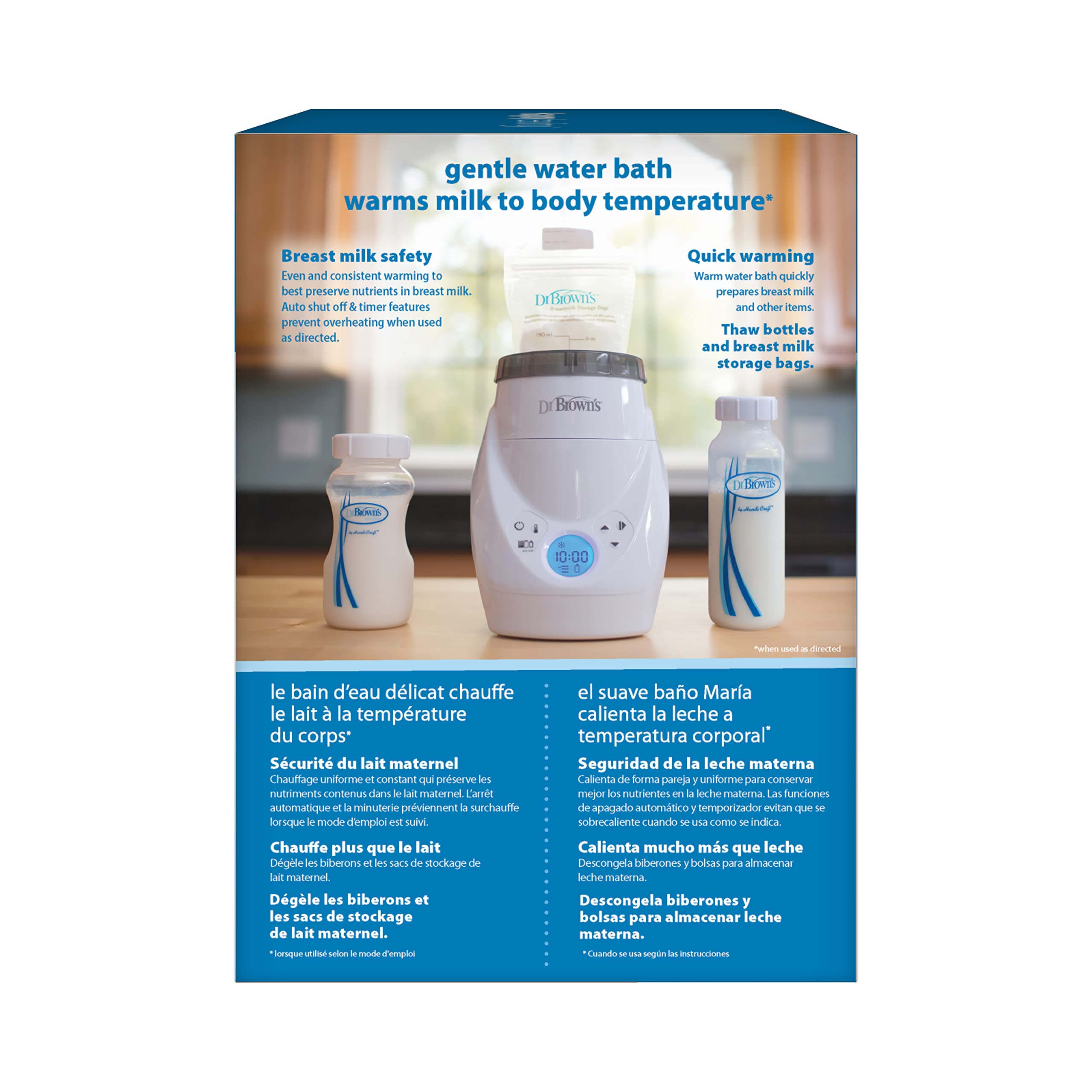Dr. Brown’s Natural Flow MilkSPA Breastmilk and Bottle Warmer with Even and Consistent Warming