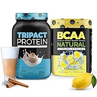 Post Workout Bundle - Tripact Protein & BCAA Natural Powder - Non-GMO, Enchance Recovery, Boost Immune Health, Super Foods and Probiotic, Gluten Free