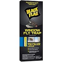 Black Flag Window Fly Trap, Transparent Glue Traps 4 Count
