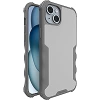 Smartish® iPhone 15 Plus Protective Magnetic Case - Gripzilla Compatible with MagSafe [Rugged + Tough] Heavy Duty Grip Armored Cover w/Drop Tested Protection for Apple iPhone 15 Plus - Gray Area