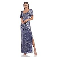 JS Collections Women's Stephanie Cowl Column Gown
