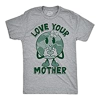 Mens Funny T Shirts Love Your Mother Earth Day Graphic Tee for Men