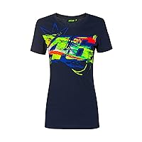 Valentino Rossi Woman Standard T-Shirt Winter Test XS,Blue