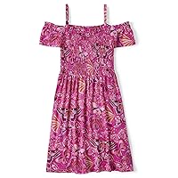 The Children's Place Girls' One Size Short Sleeve Cold Shoulder Dress