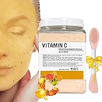Jelly Mask Powder For Facials,Vitamins C Jelly Face Mask,Professional Peel Off Face Mask Powder For Fight Fine Lines Brightening&Nourishing to Your Skin,Rubber Mask,DIY Spa 23 Floz