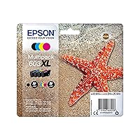 Epson Multipack 603XL Starfish Original XL High Capacity Ink Cartridges 4 Colours Black, Cyan, Magenta, Yellow, XP-2100 XP-2150 XP-3100 XP-3150 XP-4100 WF-2810DWF WF-2820 WF-2830DWF