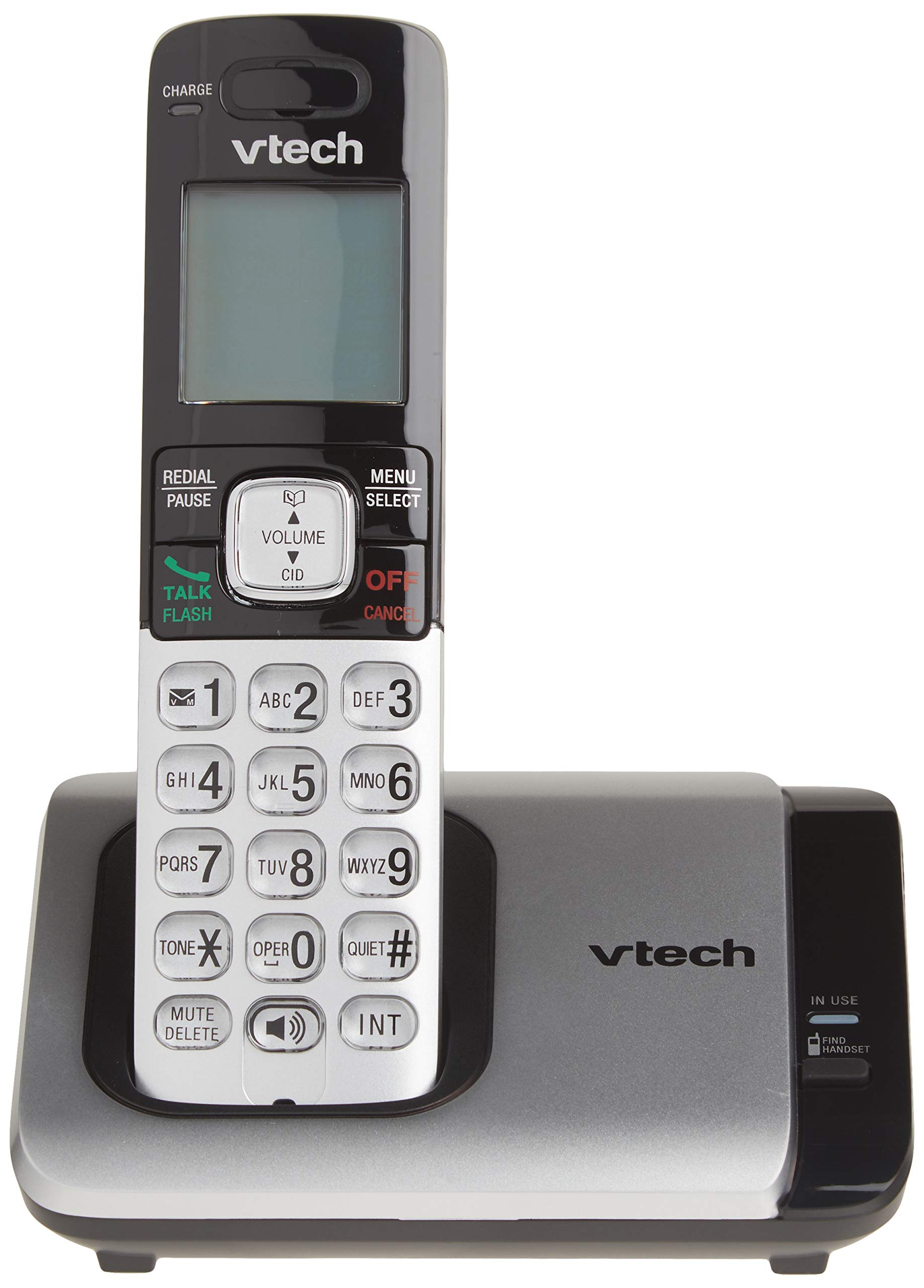 VTech CS6719-2 2-Handset Expandable Cordless Phone with Caller ID/Call Waiting, Handset Intercom & Backlit Display/Keypad, Silver