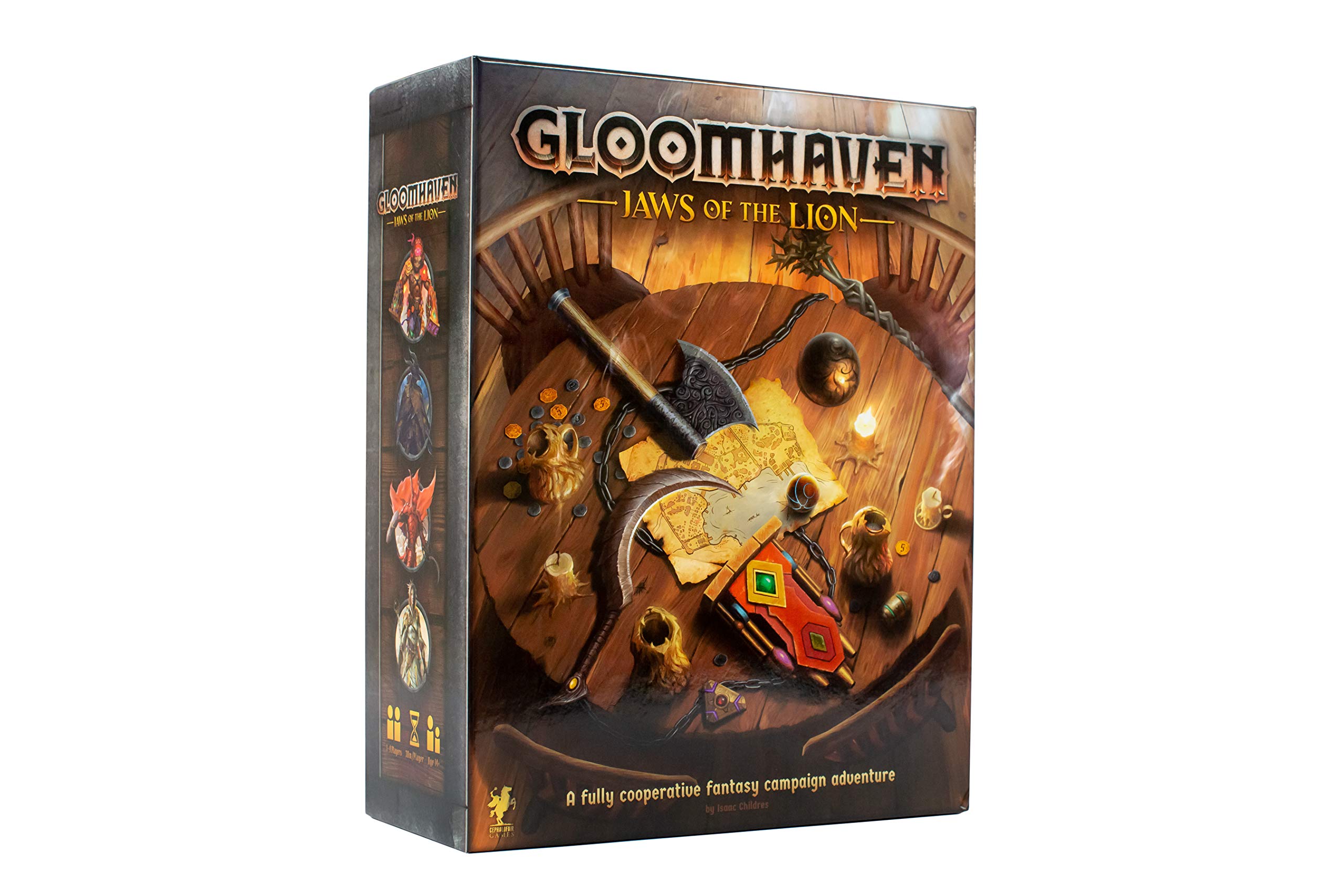 Cephalofair Games Gloomhaven: Jaws of The Lion Strategy Boxed Board Game for Ages 14 and up, 2+ players