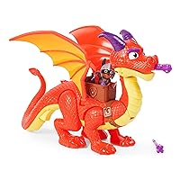 Spin Master 6062105 PAW Patrol Rescue Knights Sparks The Dragon with Super Wings and Pup Claw Action Figures, Set of 2