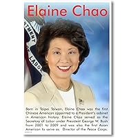 Elaine Chao - Asian American Secretary Of Labor - NEW Famous Person Motivational Classroom Poster