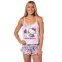 Seven Times Six Hello Kitty X Cup Noodles Women's Cami And Shorts 2-Piece Lounge Sleep Pajama Set