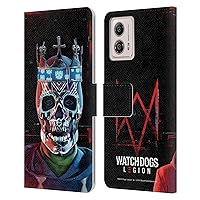Head Case Designs Officially Licensed Watch Dogs Legion Ded Sec Key Art Leather Book Wallet Case Cover Compatible with Motorola Moto G53 5G