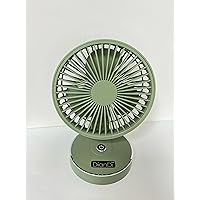 DianDi Portable electric fans, Desk Fan, Small Portable Desktop Fan Strong Airflow, Ultra Quiet for Office/Room/Travel-Green