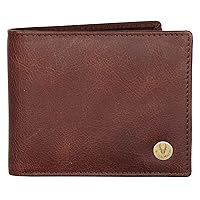 Men's RFID Protected Genuine Leather Wallet for Men brown