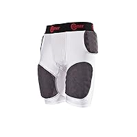 Cramer Skill 5 Pad Football Girdle with Integrated Hip, Thigh and Tailbone Pads, Lightweight Collegiate