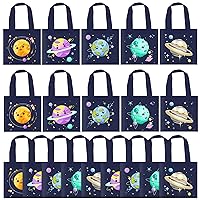 BANBALLON 20 PCS Outer Space Party Favor Bags Space Gift Bags Treat Gift Bags for Kids Galactic Solar System Birthday Party Outer Space Theme Party Baby Shower Goodie Bags Supplies (Space 01)