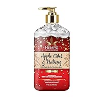 Limited Edition Apple Cider & Nutmeg Herbal Moisturizing Body Lotion (17 oz) – Mini Fall Scented Body Lotion for Women or Men with Dry or Sensitive Skin - Hydrating Moisturizer for Daily Radiance