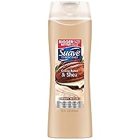 Suave Naturals Body Wash, Creamy Cocoa Butter & Shea, 15 Fl Oz (Pack of 6)