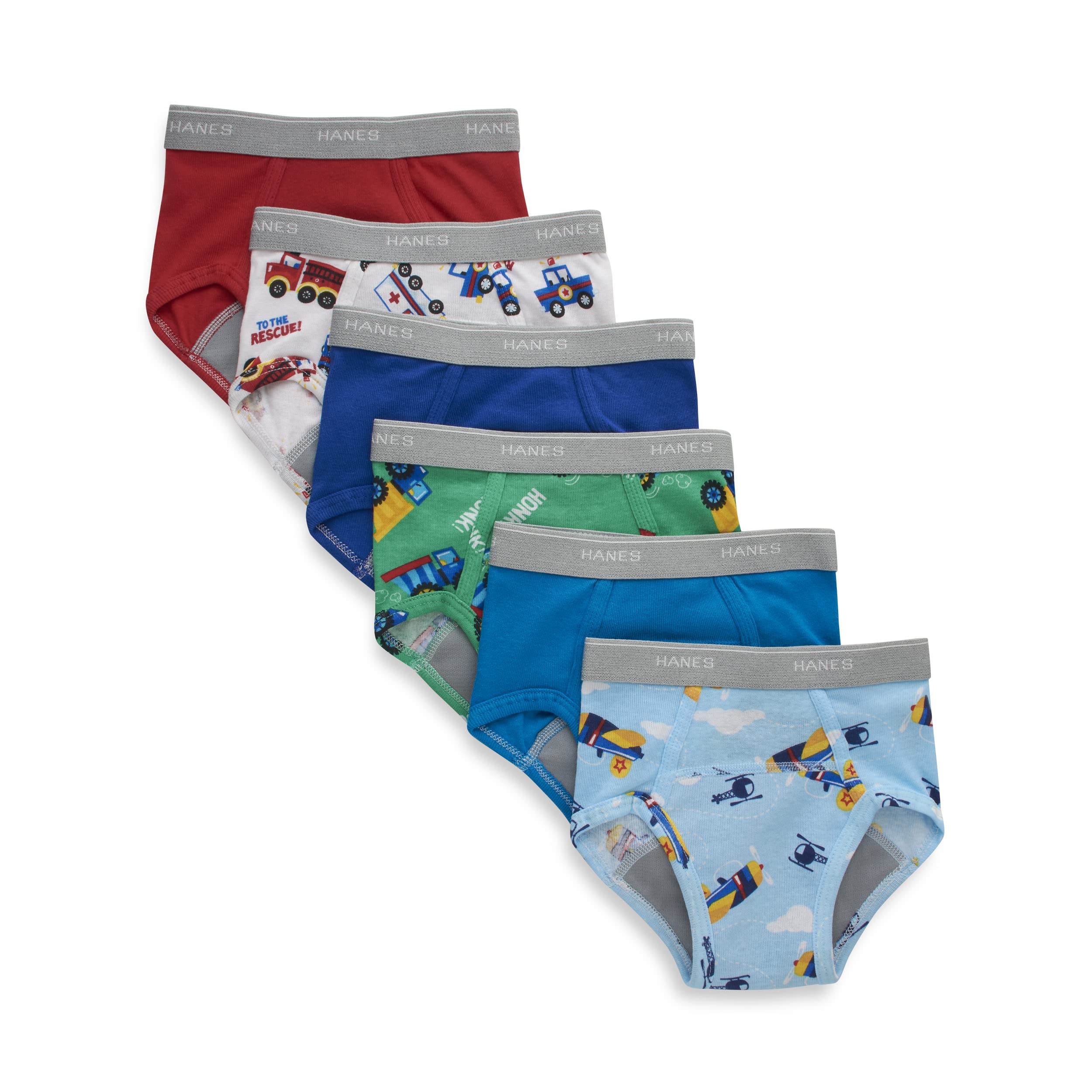 Hanes Toddler Boys Potty Trainer Briefs 6-Pack
