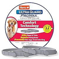 UltraGuard ProMax Flea & Tick Collar for Dogs I 12 Months Protection I Soft & Comfortable Flea & Tick Prevention I 2 Pack,Gray