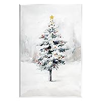 Snowy Christmas Tree Landscape Wood Wall Art, Design by Caverly Smith