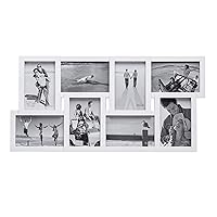 Malden International Designs Puzzle Collage Picture Frame, 8 Option, 8-4x6, White