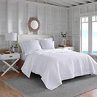 Southern Tide Home 1C40993 Palm Coast Cotton Coverlet Bedding Set, Pink, Twin