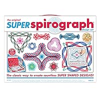 Kahootz Super Spirograph Design Set-- 50th Anniversary Edition with Twice as Many Gears -- For Ages 8+, Multi