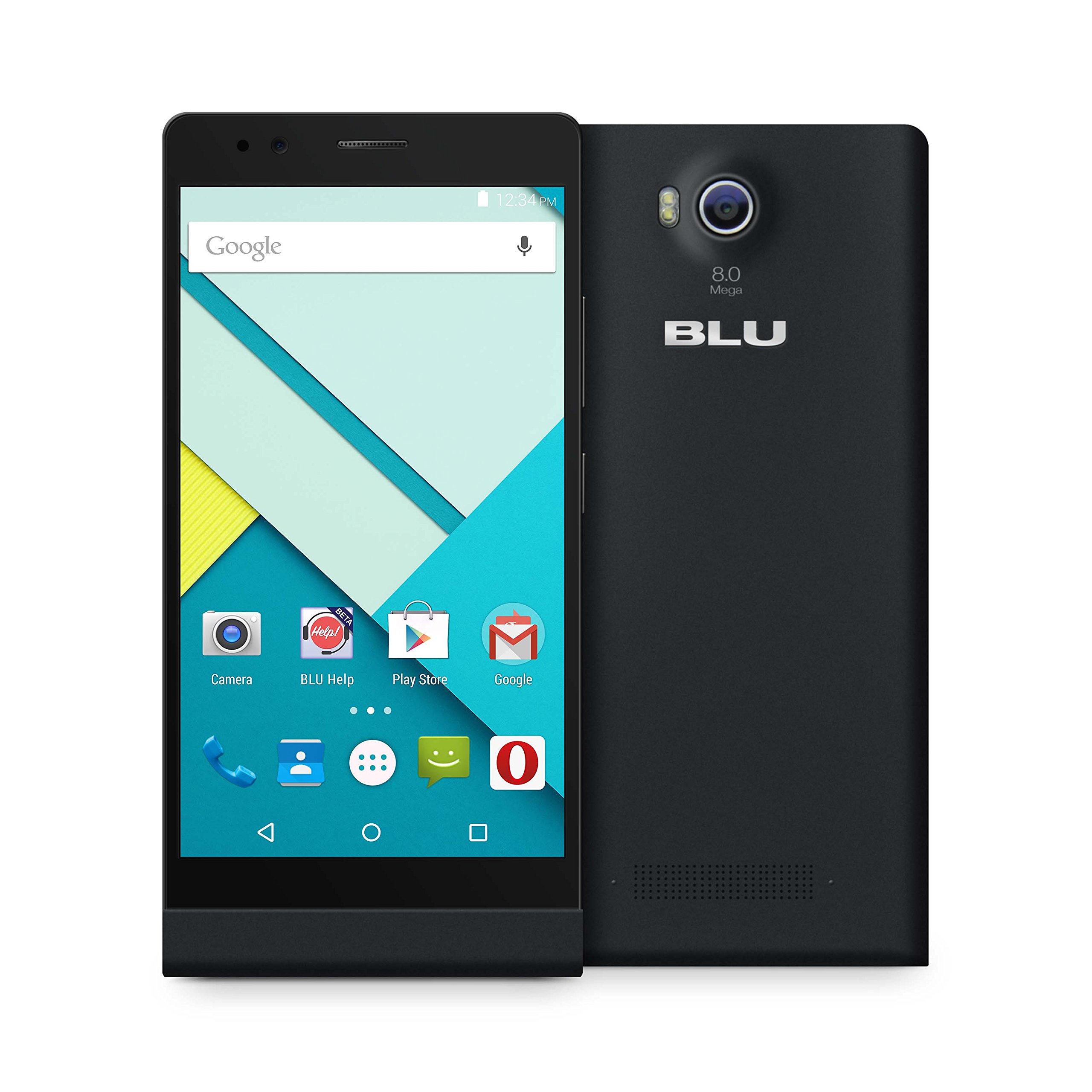 BLU L290U Life 8 XL Unlocked GSM Smartphone with 8 GB Internal Memory, Android OS, v4.4.2 KitKat (Black)