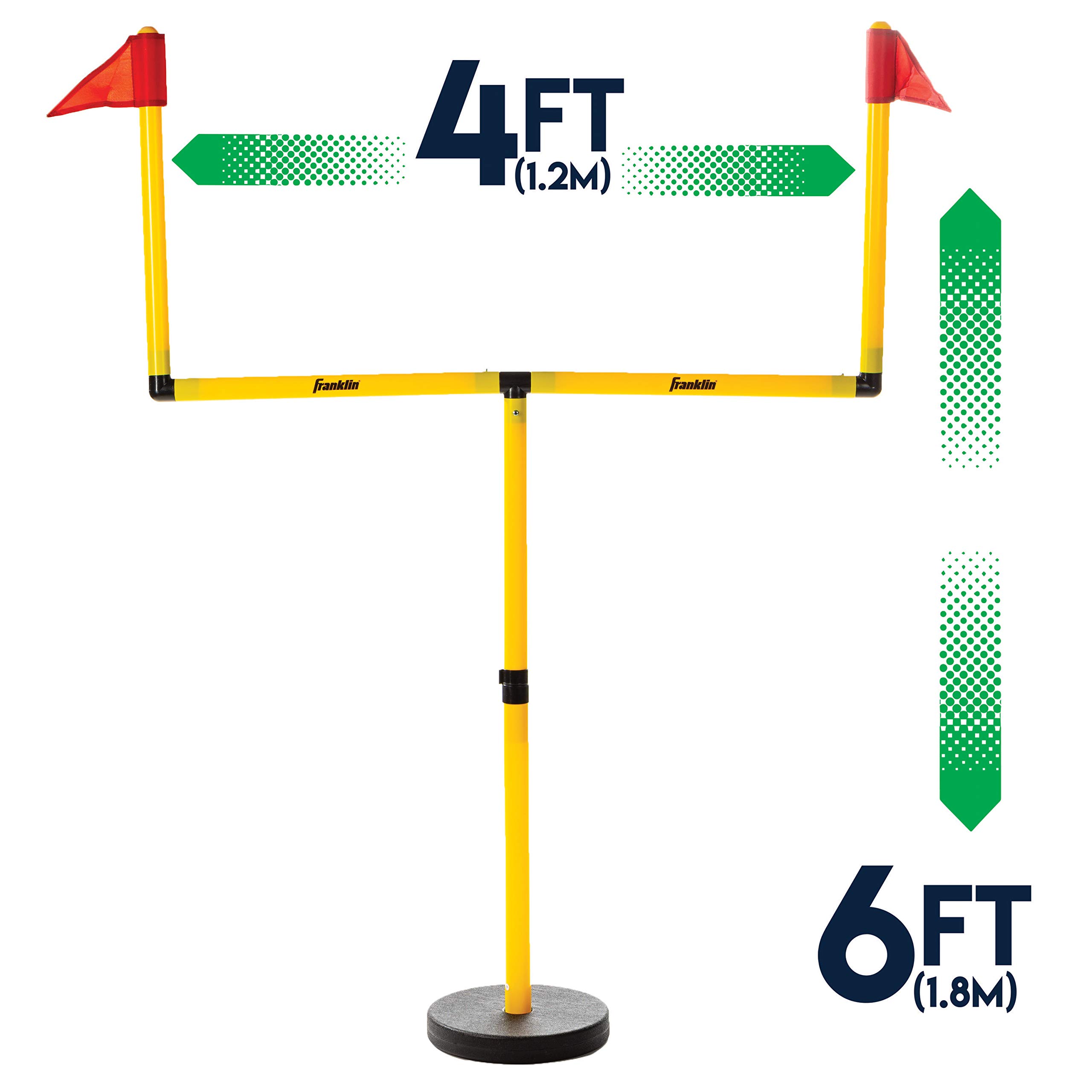 Franklin Sports Youth Football Goal Post Set - Kids Football Easily Adjustable Field Goals - Includes 2 Goal Posts - Perfect for Ages 4+ Backyard Play