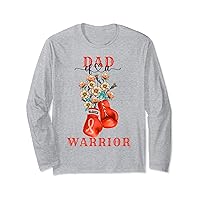 Dad Of A Warrior Leukemia Cancer Awareness Support Squad Long Sleeve T-Shirt