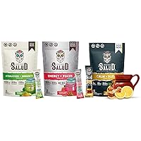 Salud Variety 3-Pack | 2-in-1 Hydration + Immunity (Cucumber Lime), Energy + Focus (Guava) & Calm + Sleep (Lemon Honey) – 15 Servings Each, Non-GMO, Gluten Free, Low Calorie, 1g of Sugar