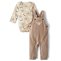 The Children's Place Baby and Newborn Overall Set Pink