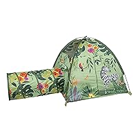 Pacific Play Tents 20429 Jungle Party Safari Tent + Tunnel Combo 48