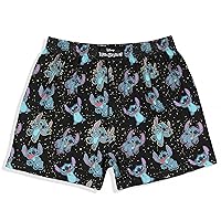 Disney Men's Lilo And Stitch Floating In Space Multi-Character Boxer Shorts Boxers Underwear