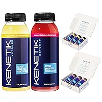 Clean Energy Drink Mix Bundle, Sugar Free & Caffeine Free Drinkable Ketones For Energy, Mental Focus, High Performance D-BHB Ketone Blend, Pineapple Passionfruit & Blackberry Lemonade 6 Pack