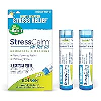 Boiron SinusCalm Pellets for Sinus Relief, StressCalm On The Go for Stress Relief, Nervousness, Irritability - 160 Count, 80 Count (Pack of 2)